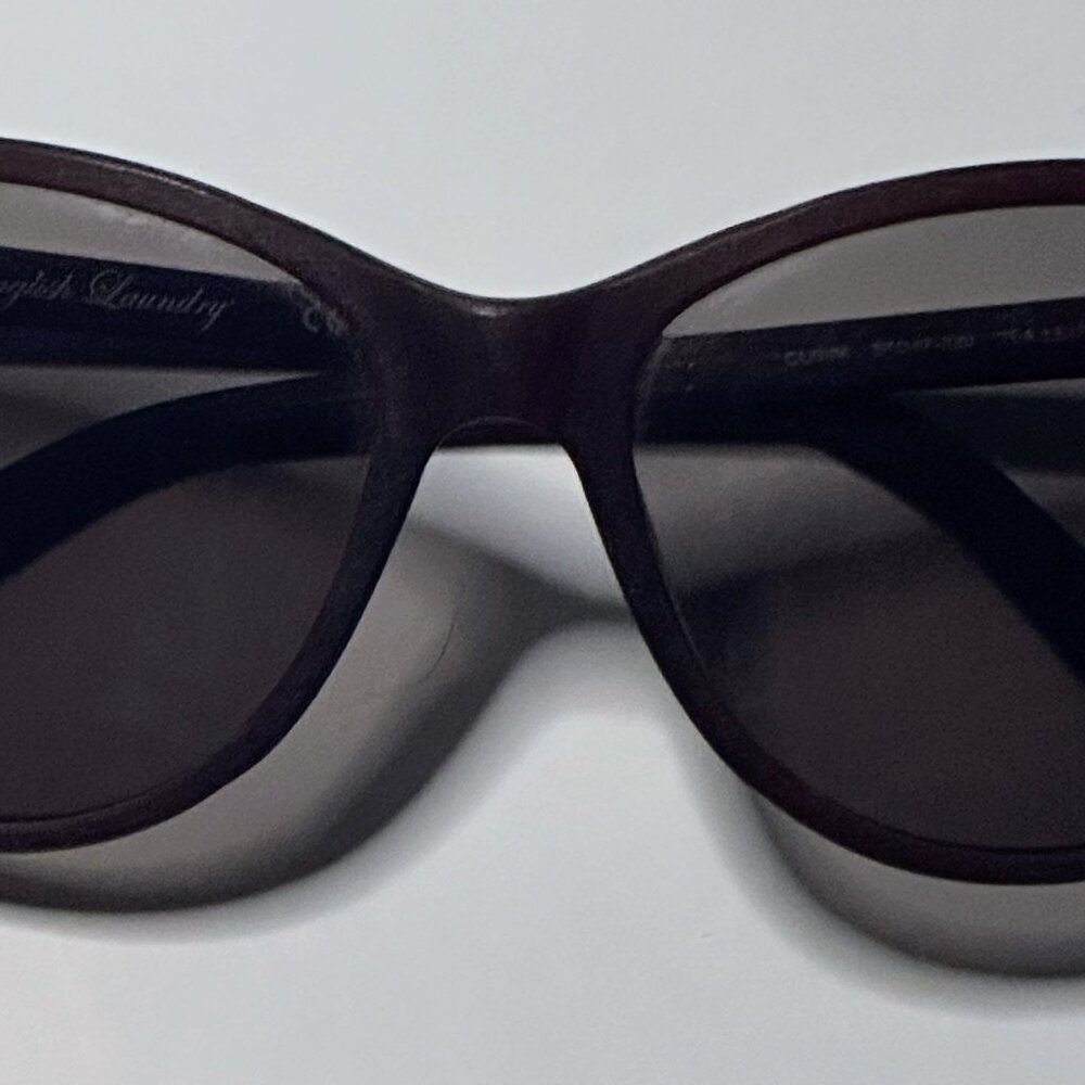 English Laundry Cat Eye Sunglasses β Quinn Tea Leaf Brown - Picture 3 of 9